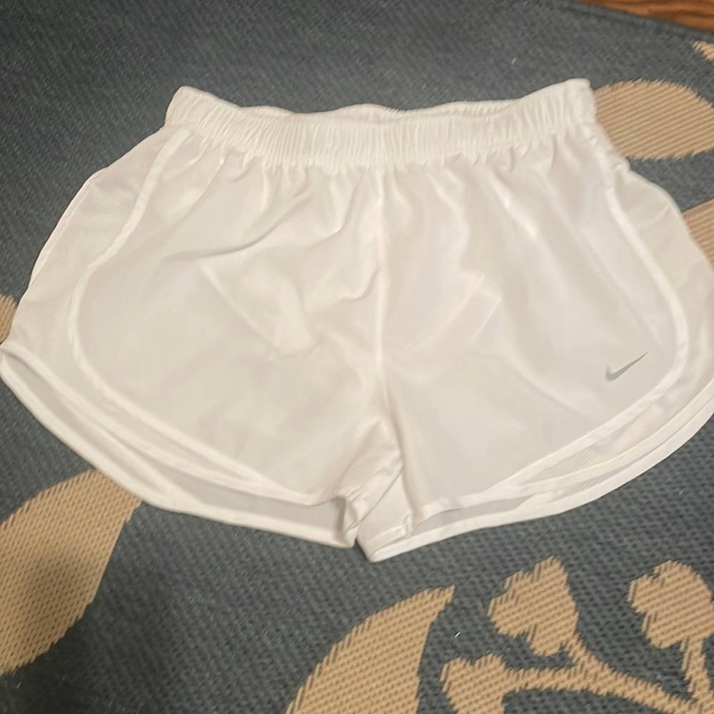 Nike White Dri-Fit Shorts